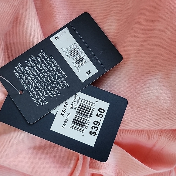 Lucky Brand Pink Fender Tie Dye Tee Size XS - Picture 7 of 7